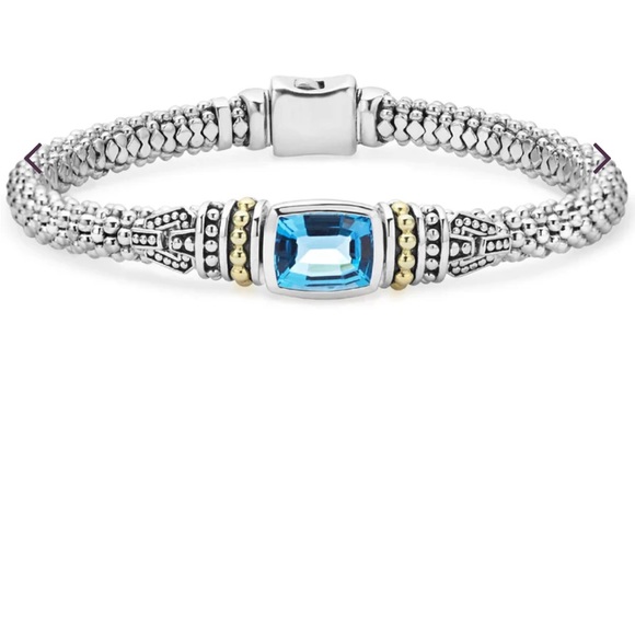 LAGOS Jewelry - LAGOS blue topaz caviar bracelet - new in open box
